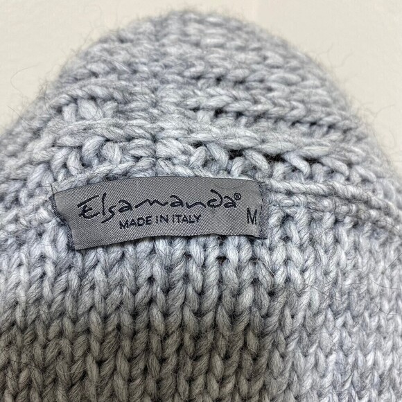 Elsamanda Grey Wool Blend Cardigan/Sweater Size Medium - Picture 7 of 8